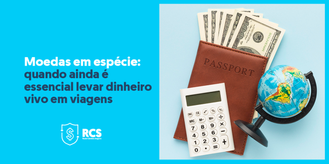 imagem mostra passaporte e dolares