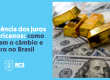 Imagem mostra ouro e dólar