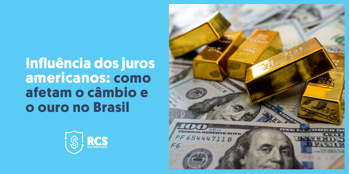 Imagem mostra ouro e dólar